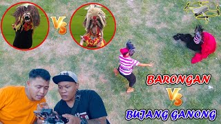 Drone Menangkap Barongan VS Bujang Ganong Berantem [upl. by Amelina]