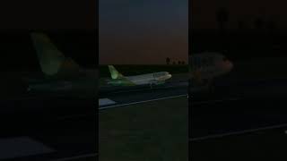 Flightgear A Perfect Flare flightgear citilink airbus a320 landing balikpapan indonesia [upl. by Ardra958]