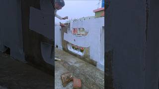 Wall apply damp proof base coat primer Before printing shorts painting colour workout [upl. by Felisha90]