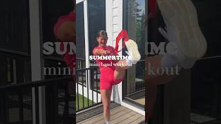 Quick Summer Workout Full Body shorts fullbodyworkout miniband [upl. by Ydniahs]