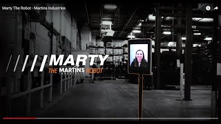 Come Visit our Installations with Marty The Robot  Martins Industries [upl. by Gyasi89]