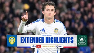 Leeds United vs Plymouth Argyle Extended Highlights  EFL Championship  CBS Sports Golazo [upl. by Pfosi142]