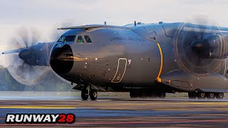 Luxembourg Armed Forces Historical Delivery of the First Airbus A400M [upl. by Oirramaj490]