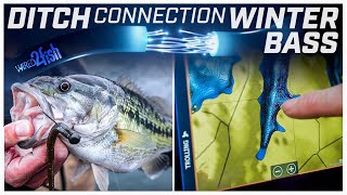 The Ditch Connection for Winter Bass  Location and Lures [upl. by Adien]