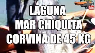 Corvina Negra Gigante 45 kG pescada en laguna Mar Chiquita [upl. by Ellis411]