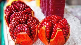 Fastest Way to Deseed a pomegranate anar  How to Cut and Open a pomegranate  1 Trick [upl. by Eugilegna]