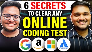 6 SECRETS to clear any online CODING Test  ft Sanket Singh SanketSingh1 [upl. by Cassiani]