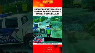 SOPIR TRUK DIBUAT KESAL DENGAN ULAH OKNUM POLANTAS polisi polri polisiindonesia beritaterkini [upl. by Aramo529]