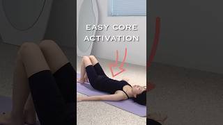 Wake Up Your Core with This Easy Move pilates coreworkout [upl. by Yonit]