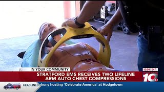 VIDEO Stratford EMS receives 2 auto chest compression devices [upl. by Vannie]