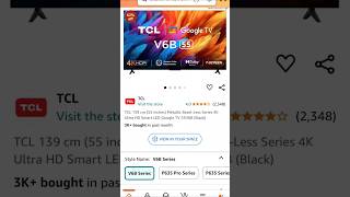 TCL 55” 4KSmart Google TV  ₹24105  Best 55Inch TV Deal for Cinematic Experienceshorts [upl. by Salohcin]