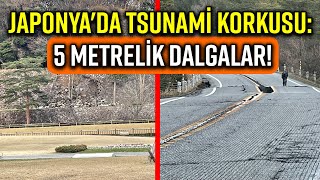 JAPONYA’DAKİ ŞİDDETLİ DEPREMLER SONRASI TSUNAMİ UYARISI DALGALARIN BOYU 5 METREYİ AŞABİLİR [upl. by Annav]