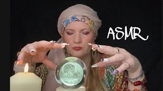 ASMR german 🔮 Tingly Fortune Teller Roleplay • Wahrsagerin • Kristallkugel amp Tarot Karten • Tapping [upl. by Nwahsav]