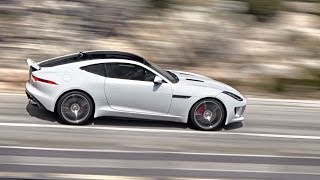 ► NEW Jaguar FType R Coupe 550 hp TEST DRIVE [upl. by Nlocnil]