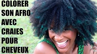 Comment colorer ses cheveux afrocrépus naturels à la craie [upl. by Nairot975]