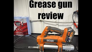 Ridgid 18v greaser review [upl. by Sivam757]