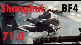 BF4 Pro Attack Heli Gameplay 710  Siege of Shanghai AH1Z  Turbopummel  Conquest Large HD [upl. by Erodeht]