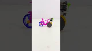 Cycle Powered by DC Motor  How To Make a Cycle with DC motorMaking Mini Cycle with DC motor Cycle [upl. by Roybn662]