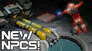 Exploring the new NPCs with Capac  Space Engineers Contact update [upl. by Keegan]