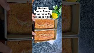 Banana bread Recipe no eggs no dairy milk vegan veganfriendly cake baking [upl. by Lingwood]