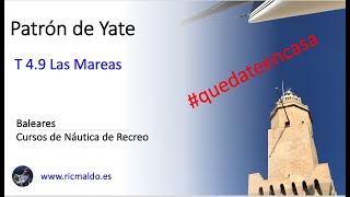 Patrón de Yate  Tema 49 Las mareas [upl. by Gizela]