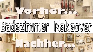 Badezimmer Makeover  aus alt mach neu  DIY [upl. by Anavas628]