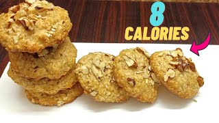 8 CALORIE OATMEAL COOKIES Low calorie cookies [upl. by Ahsaet111]