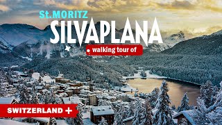 St Moritz Switzerland 4K In Winter 2024 Scenic Walking Tour Of Silvaplana 4K  SeetheworldinOrange [upl. by Tjader931]