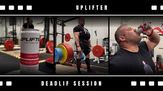 Deadlift training session 5 bars 300380kg [upl. by Cyrille48]