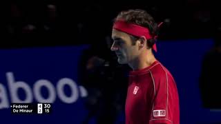 Roger Federer vs Alex de Minaur Basel Final 2019 Highlights [upl. by Marilyn]