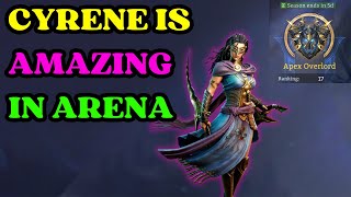 CYRENE in New Arena Meta Watcher of Realms [upl. by Adali106]