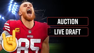 Live Auction Draft 2024 Fantasy Football Salary Cap Draft [upl. by Nabila]