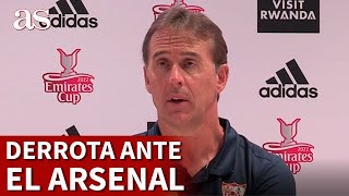 LOPETEGUI  SEVILLA  DERROTA ante el ARSENAL  Diario AS [upl. by Kory]