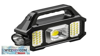 High Power Led Flashlights Rechargeable Camping Work Light Multi Functional Portable Light Review [upl. by Coe]