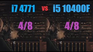 i7 4771 vs i5 10400f 4 cores 8 threads Test in 8 games [upl. by Eiresed550]