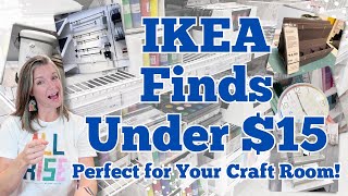 IKEA Finds Under 15  Craft Room Finds [upl. by Arreik955]