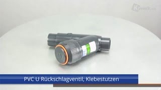 PVC U Rückschlagventil Klebestutzen [upl. by Eihcra]