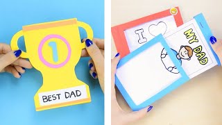 Fathers Day Cards  5 Fathers day crafts for kids [upl. by Suelo]