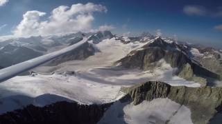 Segelflug über schweizer Gletscher von Schänis [upl. by Ymia]