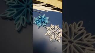 quiling snowflake ❄️ christmas ornament paper snowflake [upl. by Koenraad222]