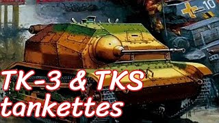 TK3 and TKS tankettes [upl. by Giffer]