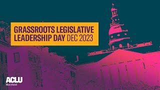 LIVE Grassroots Legislative Leadership Day 2023  Maryland General Assembly 2024 [upl. by Eehc]