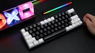 Crelander Mechanical Keyboard K646 with Hot Swap and RGB Light gaming keyboard [upl. by Ydnik]