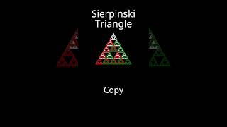 Sierpinski Triangle How to make 3 fractal maths [upl. by Haymo387]