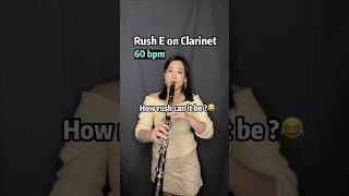 RUSH E on CLARINET How rush can it be 😂 clarinet rushe [upl. by Mattox]