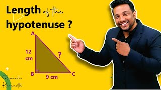 Find hypotenuse of rightangle triangle easily  Pythagoras theorem explained [upl. by Yuria]