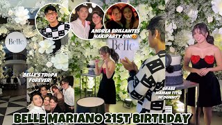 BELLE MARIANO 21ST BIRTHDAY IN AYALA 😍 BELLES TROPA COMPLETE PATI SI ANDREA BRILLANTES [upl. by Ralli]