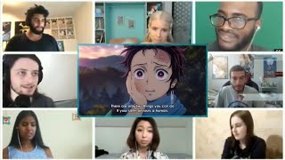 Reaction Mashup  Demon Slayer Ep 2 [upl. by Amyaj595]