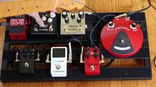 Pedalboard Demo  Fuzz Overdrive Delay Reverb and More [upl. by Enohpets191]