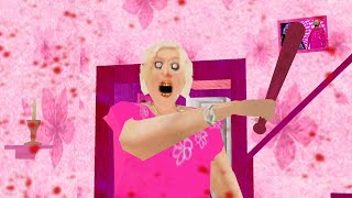 تختيم لعبة جراني باربي  البيت صار وردي Horror Barby Granny V18 Scary [upl. by Bouzoun]